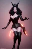 Placeholder: Joan Collins as evil queen in black leather, leather, busty, cleavage, angry, stern look. character design by cory loftis, fenghua zhong, ryohei hase, ismail inceoglu and ruan jia. unreal engine 5, artistic lighting, highly detailed, photorealistic, fantasy