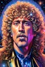 Placeholder: hyperdetailed oil on canvas, Beautiful Face of Roger Daltrey, his perfect precisely detailed face, long curly blond hair, halo, luminous colorful sparkles, by Camille Rose Garcia, DestinyBlue, James R. Eads, Gaspar Camps, Alphonse Mucha; glitter airbrush, depth of field, Octane Render, CryEngine, volumetric lighting, 16k, neon ambiance, abstract black oil, gear mecha, detailed acrylic, grunge, intricate complexity, rendered in unreal engine, photorealistic