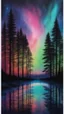 Placeholder: a painting of a night sky with stars and trees, colorful night sky, stary night painting, magical forest backround, cosmic night background, vibrant painting, atmospheric dreamscape painting, night sky background, colorful painting, northern lights background, colorful stars, beautiful color art!, vivid painting, dream scenery art, anato finnstark and alena aenami