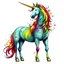 Placeholder: a colored unicorn horse