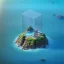 Placeholder: The Isometric Glass Tall Box Mini Model Little Real Island shape smooth Mixed Water Fall Under Ocean Sunshine Summer Background Blue Sea, The Last Of Us / Avatar, Octane Render / ZBrush, Cinematic, IMAX Film, Nikon D750, 16K, Autostereoscopy, Anthropomorphic, Golden Ratio, Geometry, Symmetric, Depth Of Field, Highly Detailed, Ultra Realistic, Beautiful Lighting, Halfrear Lighting, Soft Light, Candoluminescence, Cast Shadow, Reflective, Glow, Translucent, Normal Map, Carbonated --testp