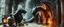 Placeholder: master oil painting by Escher and Giger, glaring vases and black humanoid reflective expressive long clunky obese elder troll dragon and hidden magic aura golden dragon with beard inside marble hall library, cryptic eggs, sacred geometry, fire fog and steam border, fire elemental creature, twisted dimensional portal for ice elemetals only