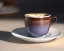 Placeholder: Cappuccino in cup, saucer also