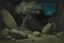 Placeholder: trees, night, rocks, mountains, hans am ende, and henry luyten impressionism paintings