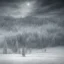 Placeholder: winter landscape, ice field, dream, dreamlike, foggy