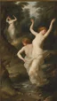 Placeholder: Nymphs Dancing in a stream, in a woodland clearing