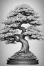 Placeholder: coloring page, create one single bonsai flower, high resolution, intricate details, highly detailed, high details, detailed portrait, masterpiece, 8k detailed