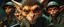 Placeholder: airbrush and pen outline, french art , extreme close up on cheeky fluffy weasel hairy goblin military prison guard troupe news anchor elf family scumbag in the style of Escher and Giger and Fallout 4, pinhole cam, airbrush 3d rendering
