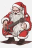 Placeholder: satanic santa claus playing electric guitar