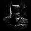 Placeholder: Batman, аrte lineal, fondo negro