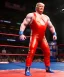 Placeholder: Wrestler Donald trump, wrestling, sweat, blood, red breeches, suspenders, stars, retro style, 80s, hot ambient, photo studio, vibrant color, gradient, highly detailed, art stations, concept art, smooth, unreal engine 5, god rays, ray tracing, RTX, lumen lighting, ultra detail, volumetric lighting, 3d, finely drawn, high definition, high resolution.