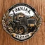 Placeholder: Truck Door Logo for a wheat farm, featuring a tractor and wheat, text "Pozniak Farms"