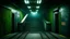 Placeholder: GAME CONCEPT ART .two poin perspective.Station platform and stairs .Inside the old subway tracks, . Low light and closed green moss walls. Like the original design of the game space ,digital art.landscape,far camera old painting,2 Chen and George Hopper, Rembrandt lighting, a dark green color scheme, ethereal light. --ar 13:16 --v 6. 0 metro game