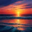 Placeholder: Sunset on the sea. This picture is characterized by attractive colors that give a feeling of comfort