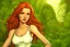 Placeholder: Avengelyne Comics: sorority, (waist length hair) redhead, freckles, green eyes, intricately detailed, color depth, comic art, Jungle ambiance, Italian-perfect-skin tones, slender-fit, Jungle background, complementary colors, fantasy concept art,3D, comic-coloring, Professional photography, bokeh, natural lighting