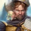 Placeholder: dungeons and dragons, halfling, dark wizard, warlock, portrait, face, watercolour, muslim