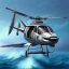 Placeholder: flying shark helicopter