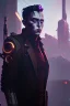 Placeholder: A portrait of post-apocalypse cyborg ELON MUSK in a cyberpunk city, sci-fi fantasy style, volumetric lighting, particales,highly detailed,cinamatic, deep colours,8k.