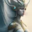 Placeholder: sango fantasy, fantasy magic, intricate, sharp focus, illustration, highly detailed, digital painting, concept art, matte, masterpiece head sexy Asian beauty white hair space lady silver tiger head Egyptian princess pyramid