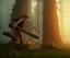 Placeholder: Epic photo of a skeletal lumberjack, by greg rutkowski