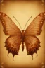 Placeholder: The cover of an album song in the shape of a light brown butterfly