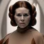 Placeholder: extremely detailed 8k hyperspace wallpaper,complete and photo realistic detailed head to waist stunning photo realistic portrait of carrie fisher as Princess Leia in star wars with Symmetrical, soft, fine, warm, photo realistic hair, brown eyes, professional majestic photo realistic painting by Ed Blinkey, Atey Ghailan, by Jeremy Mann, Greg Manchess, Antonio Moro, trending on ArtStation, Intricate, High Detail, Sharp focus, dramatic, by greg rutkowski,