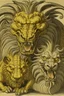 Placeholder: A three-headed dragon with the head of a lion, the head of a man and the head of a bull