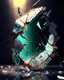 Placeholder: AI shattered glass marble art realisticv2 surrealism 4k resolution art