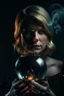 Placeholder: portrait of smoking hot woman in stream inside crystal ball against pitch black background, shot on Hasselblad h6d-400c, zeiss prime lens, bokeh like f/0.8, tilt-shift lens 8k, high detail, smooth render, down-light, unreal engine, prize winning