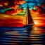 Placeholder: Ultra detailed fullbody Portrait in oil on canvas of Stained Glass Sailboat ,intense stare,extremely detailed digital painting, extremely detailed face,crystal clear Big eyes, mystical colors ,perfectly centered image, perfect composition, rim light, beautiful lighting,masterpiece,8k, stunning scene, raytracing, anatomically correct, in the style of robert e howard and Ken Kelley and Ohrai Noriyoshi and Simon Bisley and tomzj1