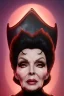 Placeholder: Joan Collins as evil queen in black leather, leather, busty, cleavage, angry, stern look. character design by cory loftis, fenghua zhong, ryohei hase, ismail inceoglu and ruan jia. unreal engine 5, artistic lighting, highly detailed, photorealistic, fantasy