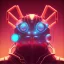 Placeholder: portrait painting of a cyberpunk red robot spider, ultra realistic, intricate details, ultra highly detailed, shiny, smooth, studio quality, octane render, Surrealism, Triadic colour scheme,glow-stick, ambient lighting,nightclub lighting, polaroid, 100mm, --ar 1:1 --v4