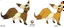 Placeholder: Create a fox-like creature with ground/rock-like features on its body