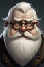 Placeholder: ugly fat dwarf with glasses with white hair