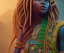 Placeholder: kente scene, thread, embroidery, octane render, high detail