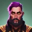 Placeholder: Portrait of a 35 year old weird warlock