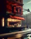 Placeholder: Scene, realistic photo, Edward Hopper style, retro futuristic, concept art, smooth, unreal engine 5, god lights, ray tracing, RTX, lumen lighting, ultra detail, volumetric lighting, 3d.