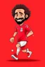 Placeholder: mo salah football player ,cartoon 2d