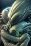 Placeholder: Alien cuddling ,highly detailed, artstation, sharp focus,4k