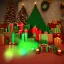 Placeholder: christmas ambience, african, kente, kente ribbon, kente boxes, clothing, african patterns, thread, embroidery, cinema 4d render, high detail