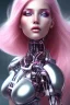 Placeholder: cyborg, pink hair, sexy, perfekt, real, dream