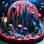 Placeholder: Detailed scifi city skyline made of modeling clay, naïve, stars and planets, splimapys, sun, splops, volumetric light flowers, naïve, Tim Burton, strong texture, xuuf7v, orero dream, extreme detail, 2.8, Max Ernst, decal, rich moody colors, sparkles, Harry Potter, bokeh, odd