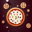 Placeholder: 100mm photo of isometric floating pizza in the sky, surreal pizza with pizza, intricate, high detail, behance, microworlds smooth, macro sharp focus, centered