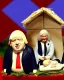 Placeholder: Boris Johnson and Liz Truss as a nativity scene