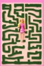 Placeholder: a fun barbie maze. should be clear and defined. easy for kids. write on the top also what needs to be done