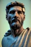 Placeholder: Ultra Realistic image, Roman sculpture, white marble material, Lionel Messi, gold Laurel leaves wreath, renaissance ornaments, one gold star in heart, sun ornament, sun rays background, chisel style, waist up portrait, emperor style, epic, celestial, cinematic lighting, God light, god rays, 4k resolution, smooth details, ornate details, soft lighting, unreal engine 5, art station, substance 3d.