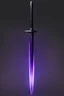 Placeholder: Black Long Sword, Purple Glowing Runes
