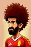 Placeholder: Mohamed Salah Egyptian football player cartoon 2d