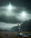 Placeholder: Ultra Realistic retro sci-fi 1960 scene, waist up view portrait, blonde woman, sweet young Marilyn Monroe face, perfect iris, tight latex coat, alien planet background, tight style, steel sphere dron levitating, fog, rain, soft color, highly detailed, unreal engine 5, ray tracing, RTX, lumen lighting, ultra detail, volumetric lighting, 3d, finely drawn, high definition, high resolution.