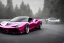 Placeholder: a true-to-life 2023 pink deep shiny chromatic colors Ferrari 488 speciale La Ferrari, 2-door, wide-body, pandem, rocket bunny, mopar, carbon fibre, drift car, classic hotrod wheels and rims, ultra realistic, professional artwork, concept art, dark background, extreme detailed, 8k, sharp focus, centered camera, pivot on dodge, art